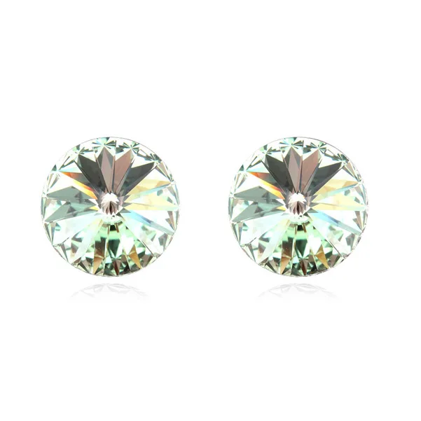 Круглые 0,8 см Кристалл от SWAROVSKI серьги-гвоздики лучший подарок для женщин ювелирные изделия Bijoux элегантный подарок - Окраска металла: 5
