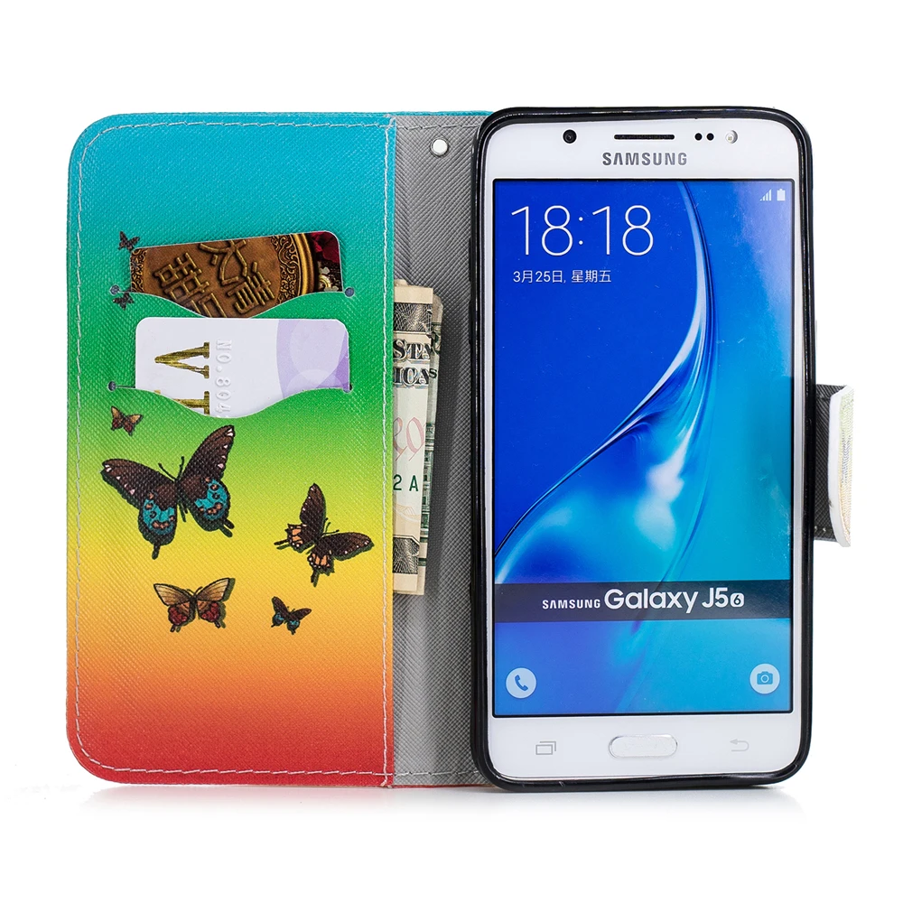 Чехол для Samsung Galaxy J310 J330 чехол книжка с 3D рисунком J510 бумажник из искусственной