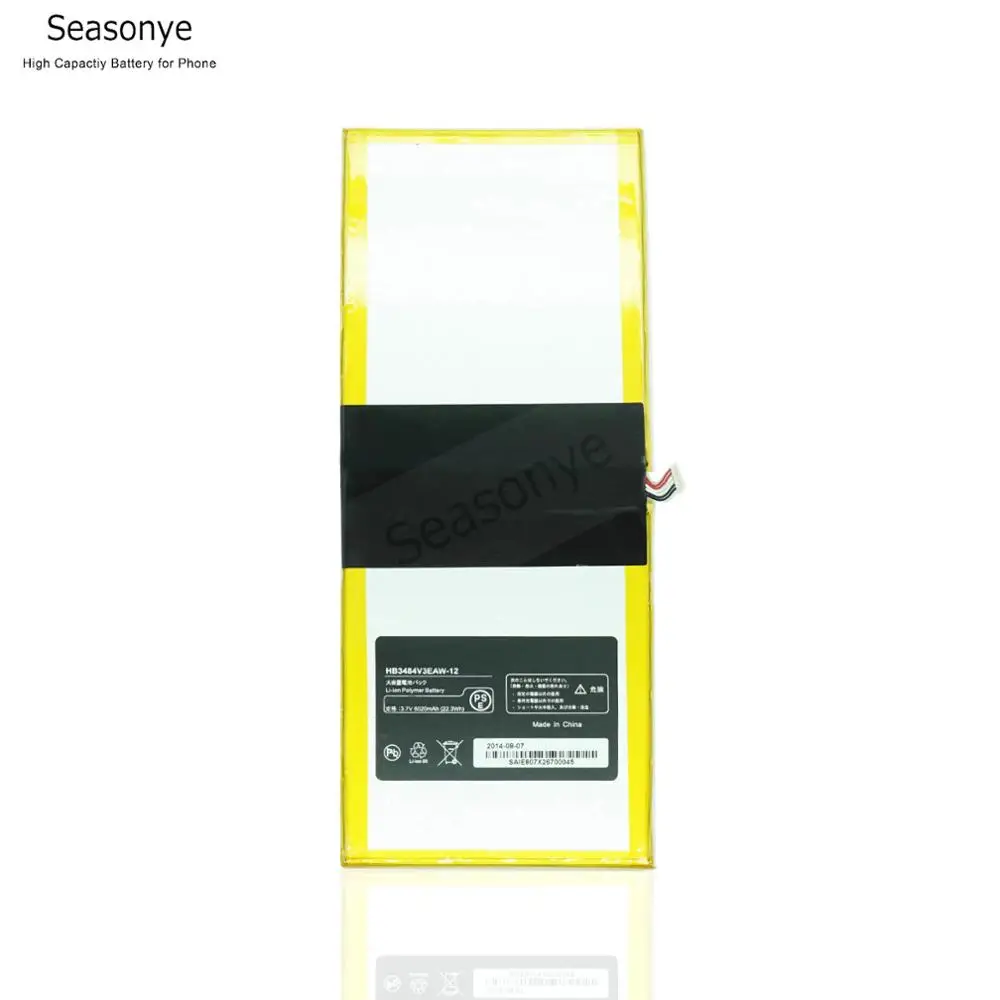 Заменитель аккумулятора планшета Seasonye 6020 мАч / 22,3 Втч HB3484V3EAW-12 HB3X1 для Huawei MediaPad 10 Link S10-201wa S10-201WA 201u.