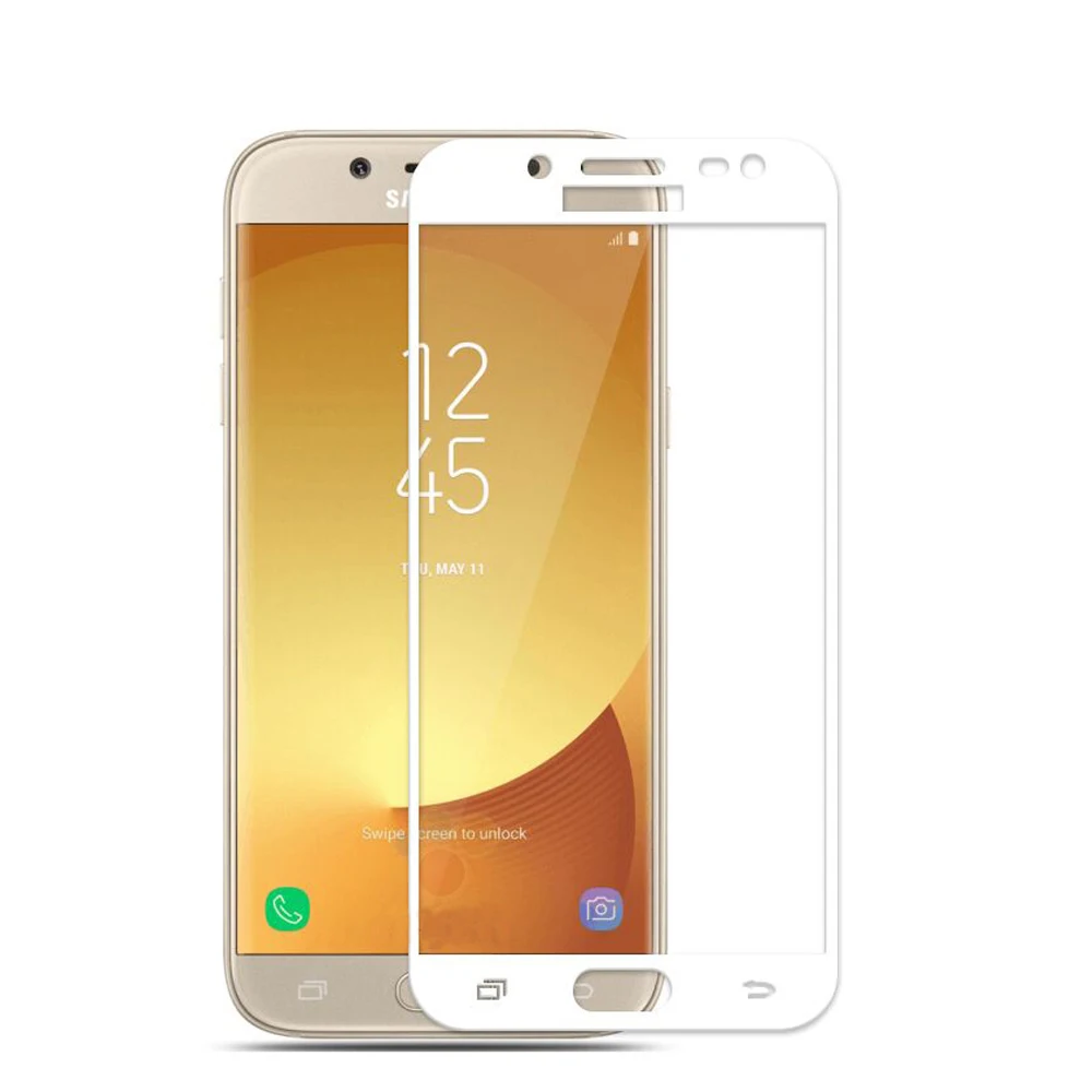 Полноэкранная защитная пленка из закаленного стекла для Samsung Galaxy J3 Pro 2017 J330F на