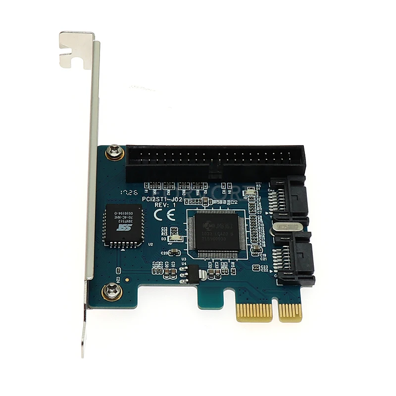 PCI e для IDE и 2 порта SATA 7pin контроллер карты чипсет Jmicron JMB363|Платы расширения| |