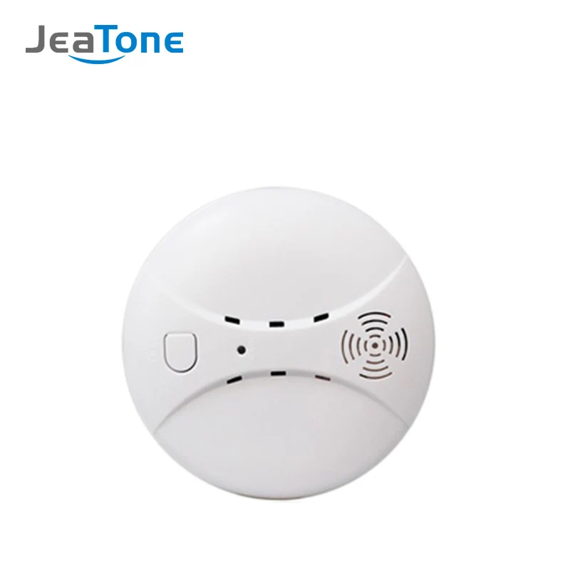 JeaTone GSM сигнализация SMS Беспроводная сигнализация домашняя охранная сигнализация наборы DIY ЖК-дисплей PIR датчик двери окна управление приложением - Цвет: Smoke  detector 1