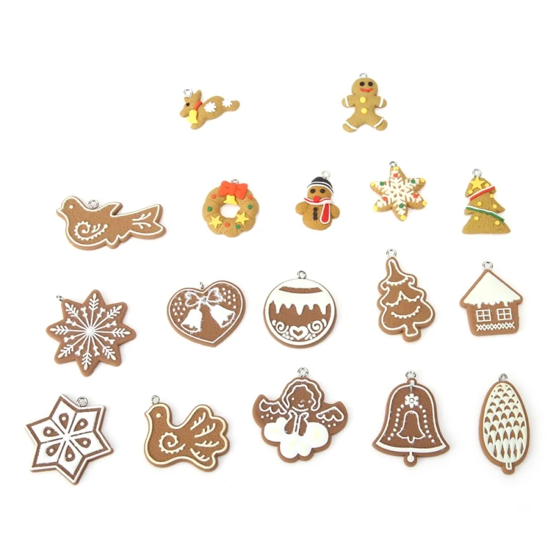 6/11/17Pcs Christmas Ornaments Deer Snowman Tree Pendant decoracion navidad New Year Decor Party Supplies | Дом и сад