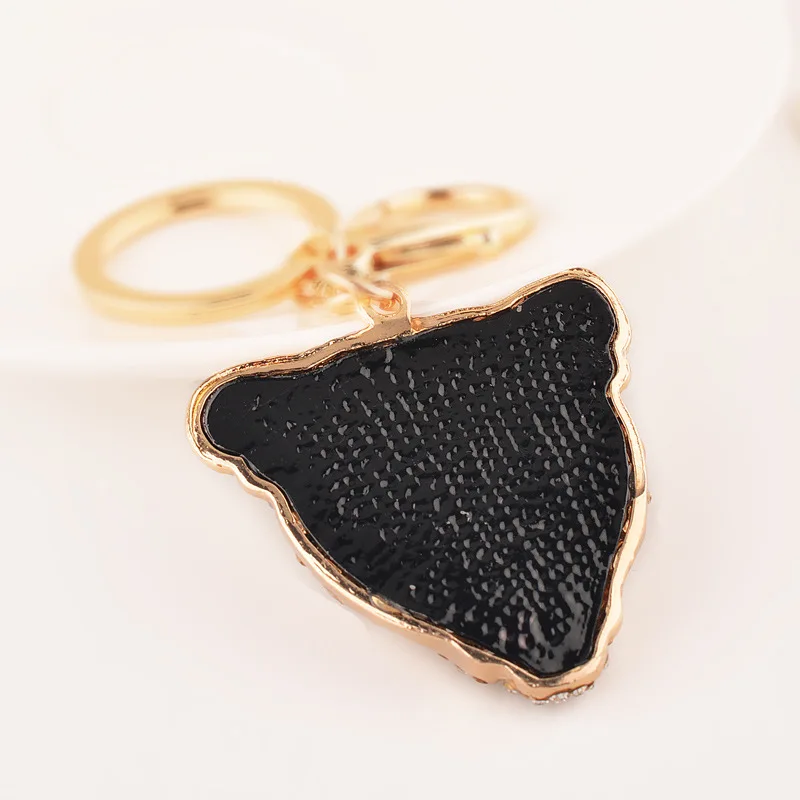 

Fashion trend leopard head key chain pendant men's accessories