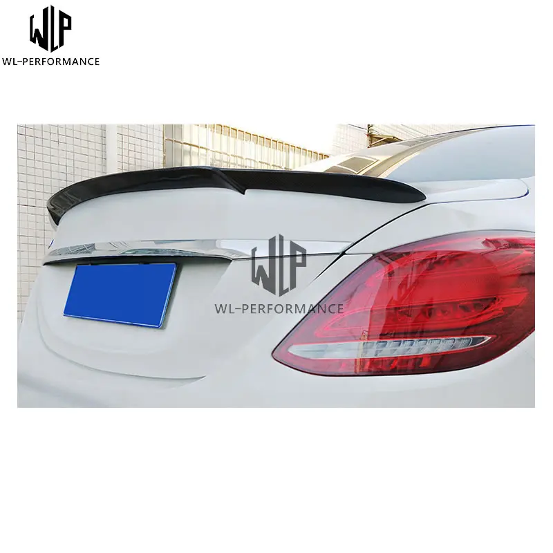 W205 карбоновые волокна задний спойлер крыло автомобиля кузов комплект для Mercedes Benz