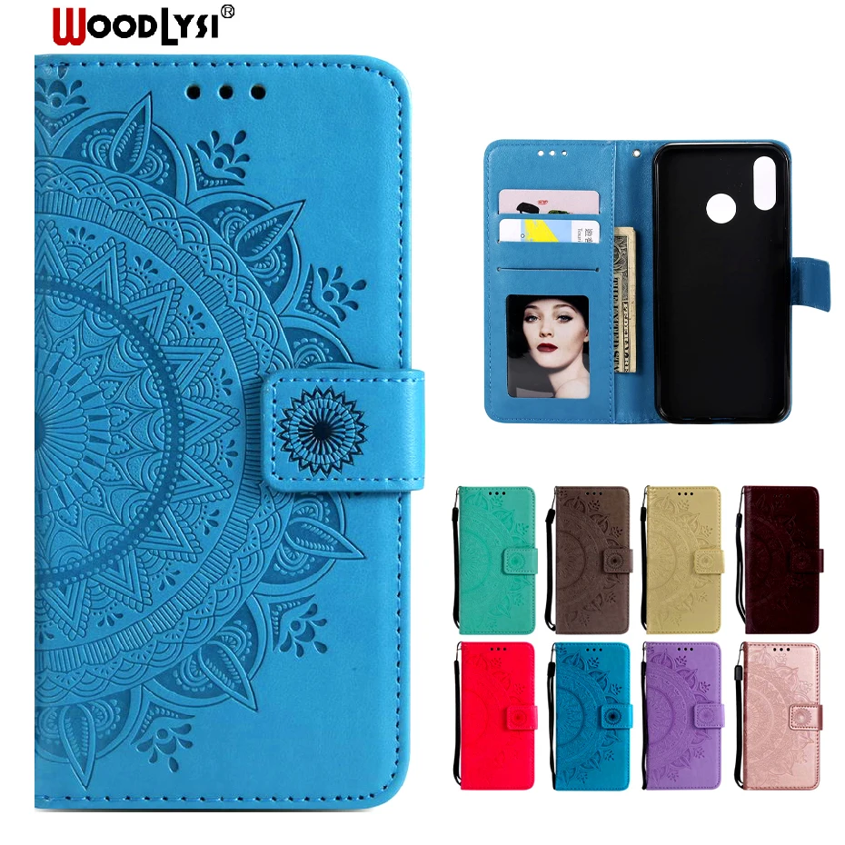 Кожаный чехол для телефона WoodLysi Huawei P10 P20 Lite кошелек с откидной крышкой lite