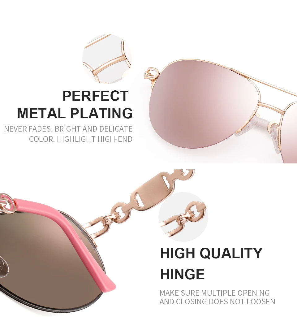 FENCHI женские солнцезащитные очки uv 400 oculos, женские солнцезащитные очки, зеркальные очки пилота, розовые женские очки zonnebril dames gafas de sol mujer