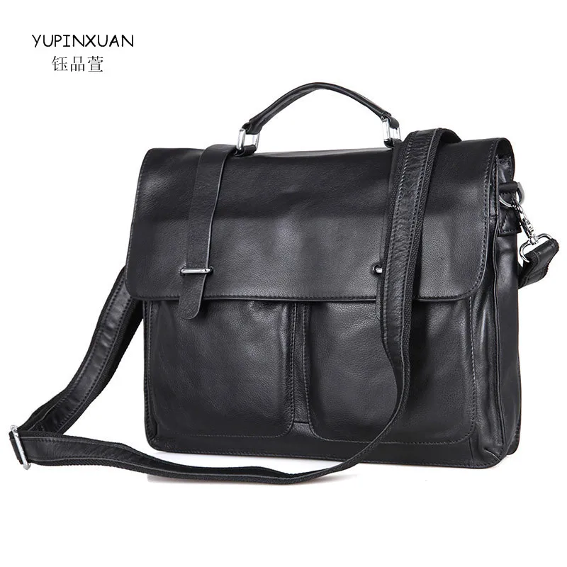 YUPINXUAN винтажный деловой мужской портфель s 15 &quot сумка для ноутбука натуральная