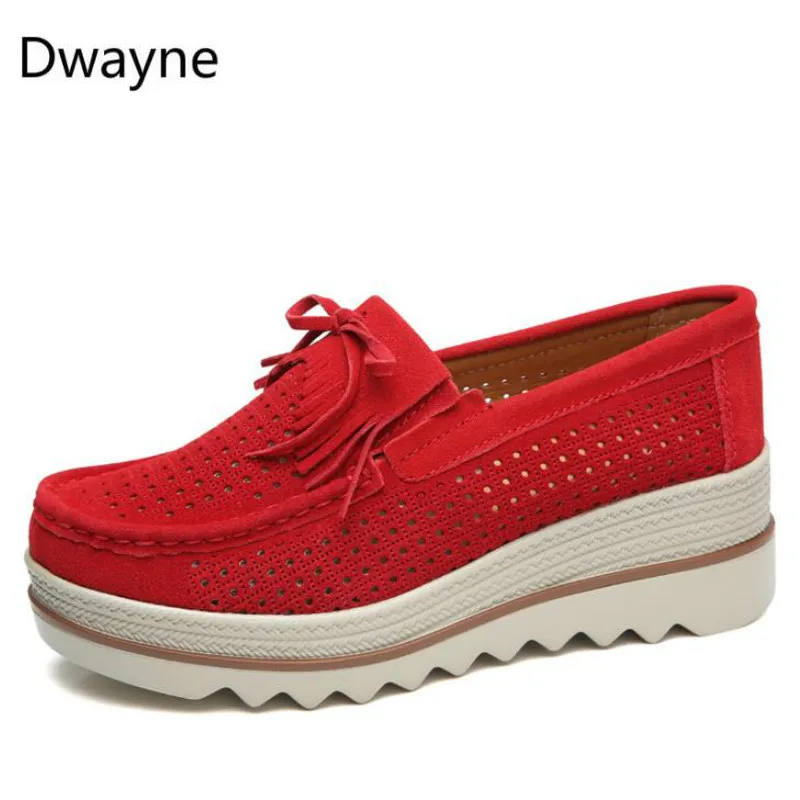 Dwayne/женские лоферы на плоской платформе; элегантные женские мокасины из натуральной кожи; Женская Осенняя повседневная обувь без застежки