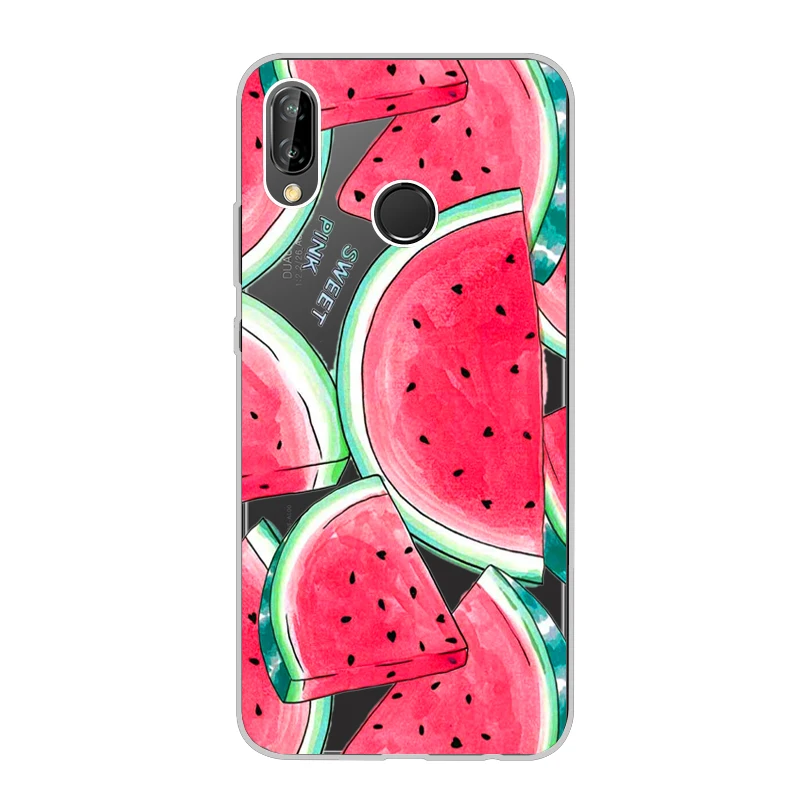 Чехол для Huawei P20 Lite 5 84 дюйма Мягкий Силиконовый ТПУ симпатичный чехол защитный