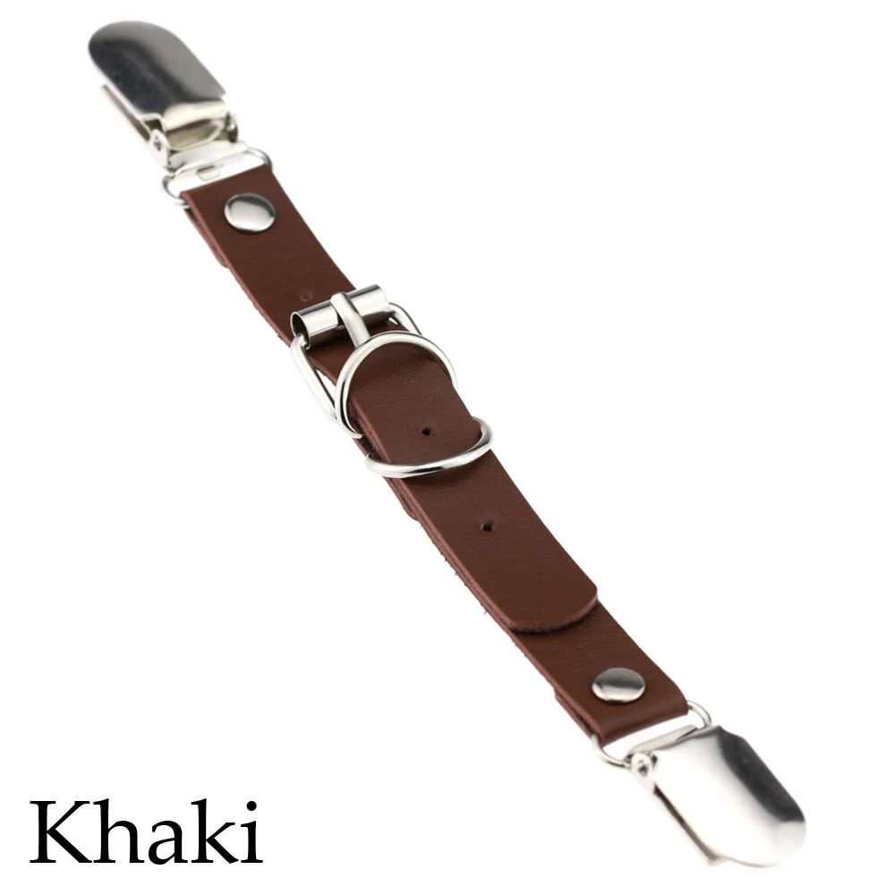 khaki 1 шт., высокое качество, сексуальные женские кожаные чулки с подвязками в стиле панк, готика, пояс, кольцо для ног, эластичный пояс для чулок, рождественские подарки - Цвет: khaki