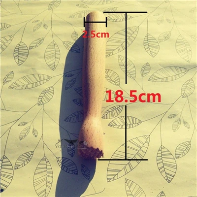 Len 18cm - Dia 2.5cm 18 см Деревянный бармен лимон Ramming Muddlers бар Мохито коктейль должен раздавить КЛУБ молоток для колки льда - Цвет: Len 18cm - Dia 2.5cm