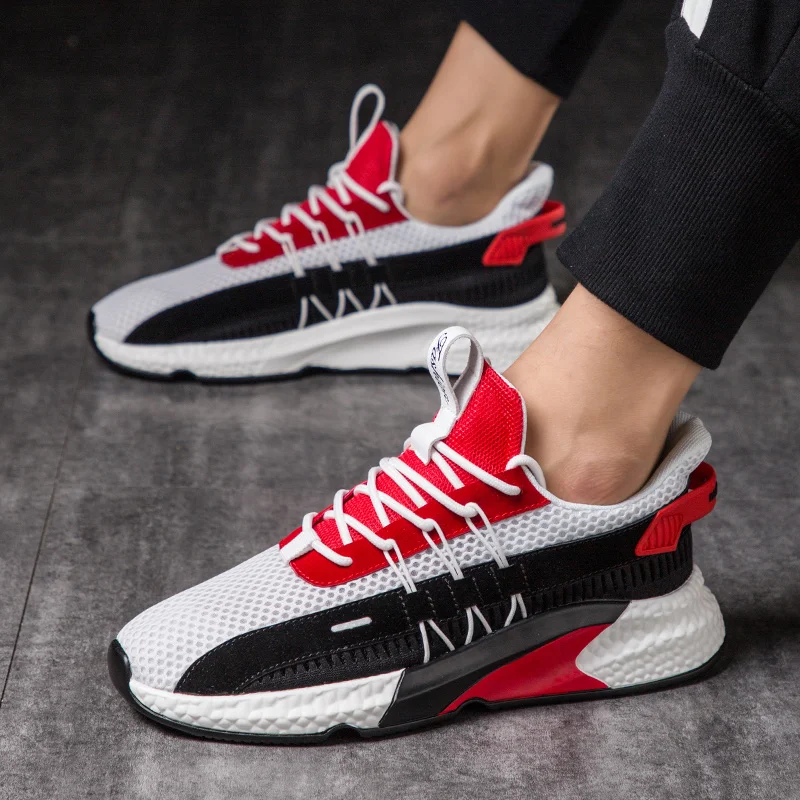 Модная Мужская дышащая удобная Вулканизированная обувь Новинка мужские