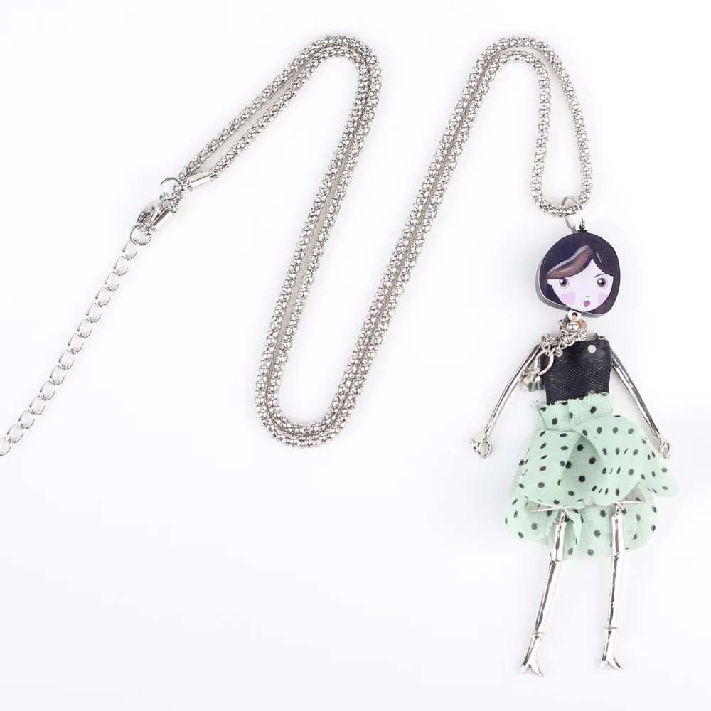 Кукла Bonsny ручной работы эффектные ожерелья длинные цепочки макси подвески 2015