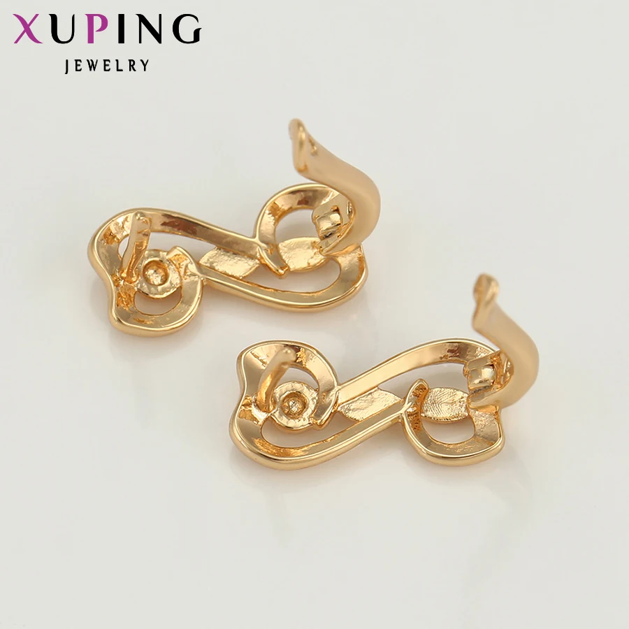 Xuping, модные серьги, специальный геометрический дизайн, серьги-кольца для подарка, позолоченные ювелирные изделия, высокое качество, подарок 29600
