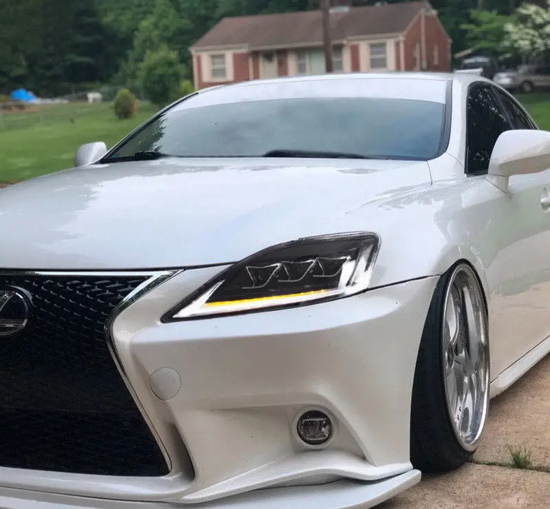 Автомобильная фара для Lexus IS250 фары 2006-2013 светодиодный DRL Bi-xenon объектив проектора