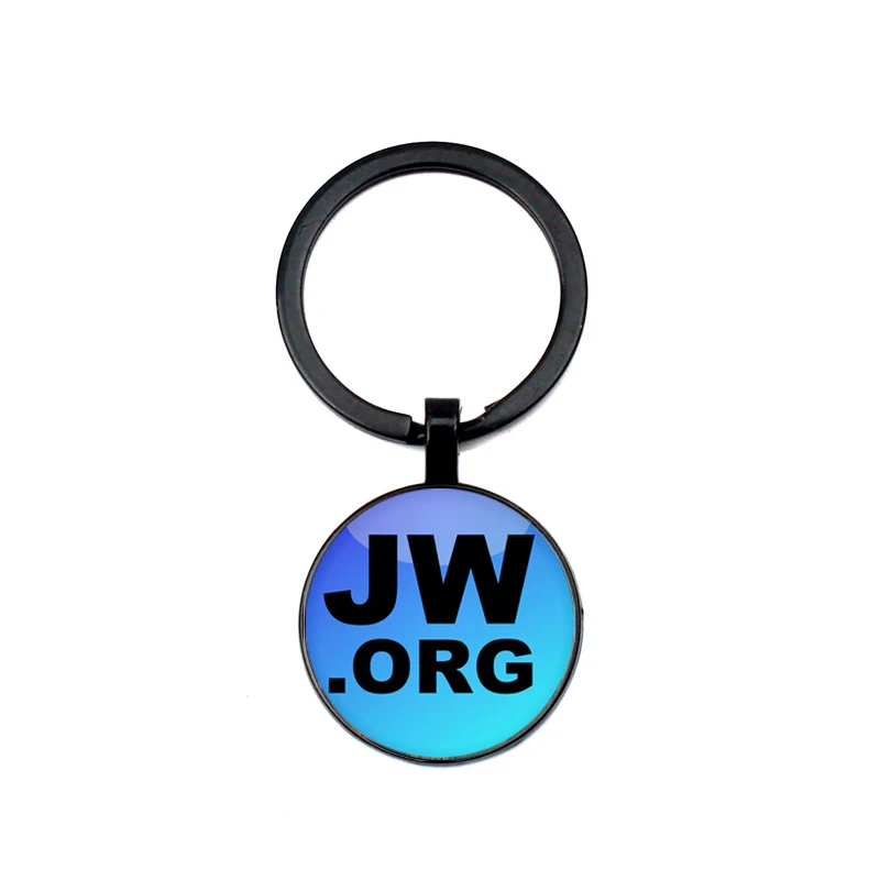 Мода брелок для ключей стеклянный кулон драгоценный камень Библейский JW.ORG