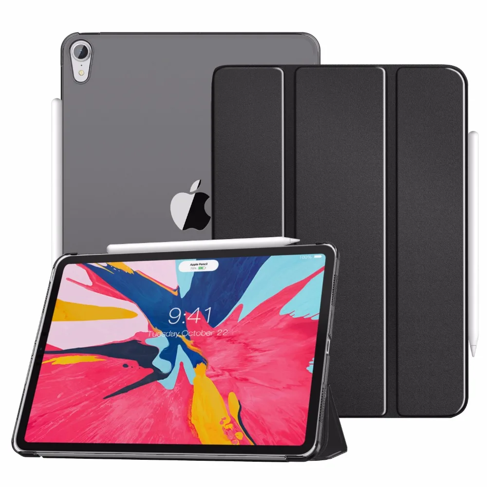 Чехол для iPad Pro 12 9 '񟭒 прозрачный матовый защитный чехол подставка Apple Pencil с