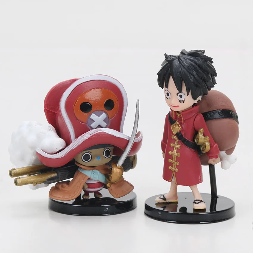 9 шт./компл. цельная фигурка Чоппер Sanji Zoro Nami Usopp Обезьяна D Луффи аниме фильм 5-7 см