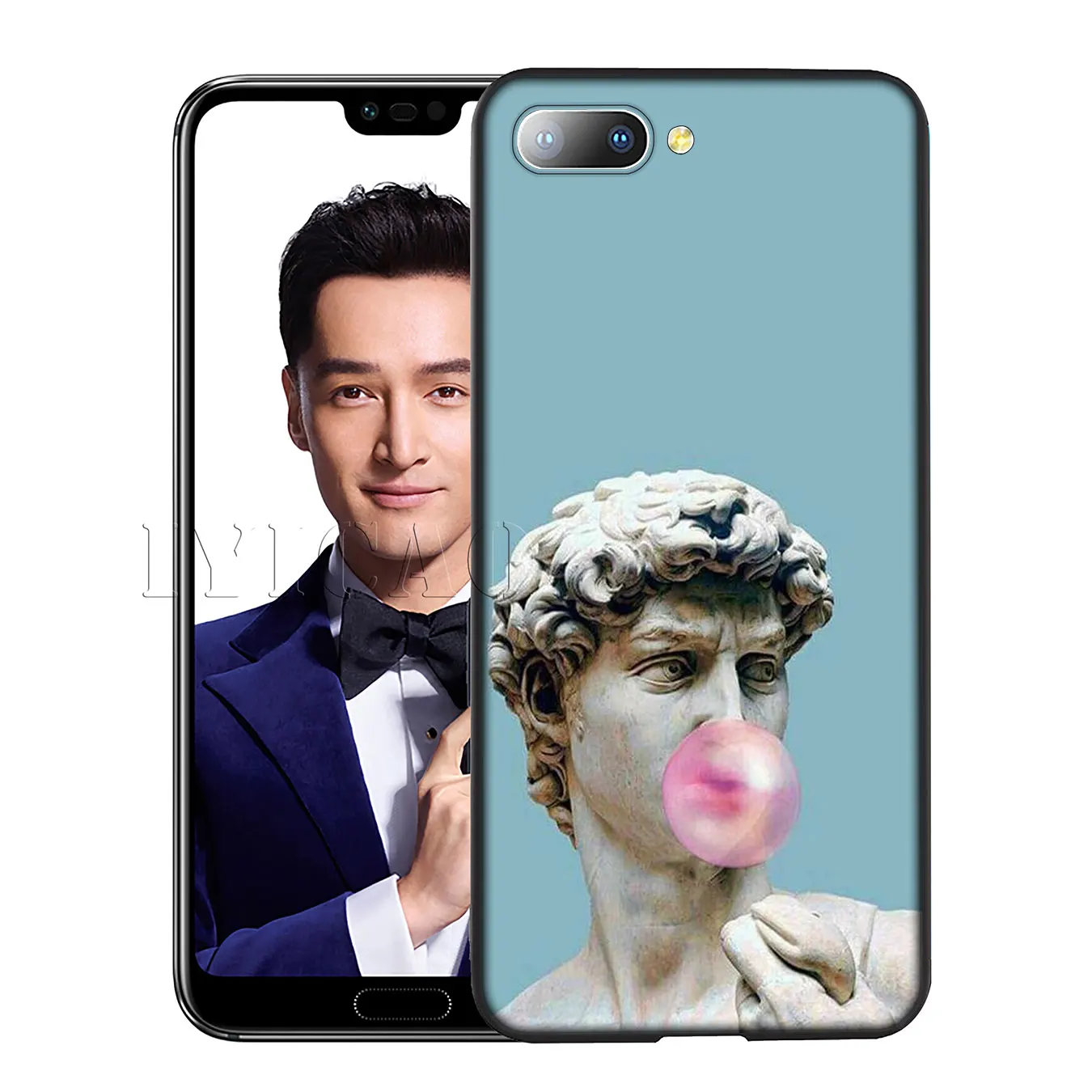 Iyicao искусства Винтаж Дэвид статуя иллюстрации мягкий чехол для huawei Y7 Y6 Prime Y9 Honor 8C 8X8 9 10 Lite 6A 7C 7X 7A Pro