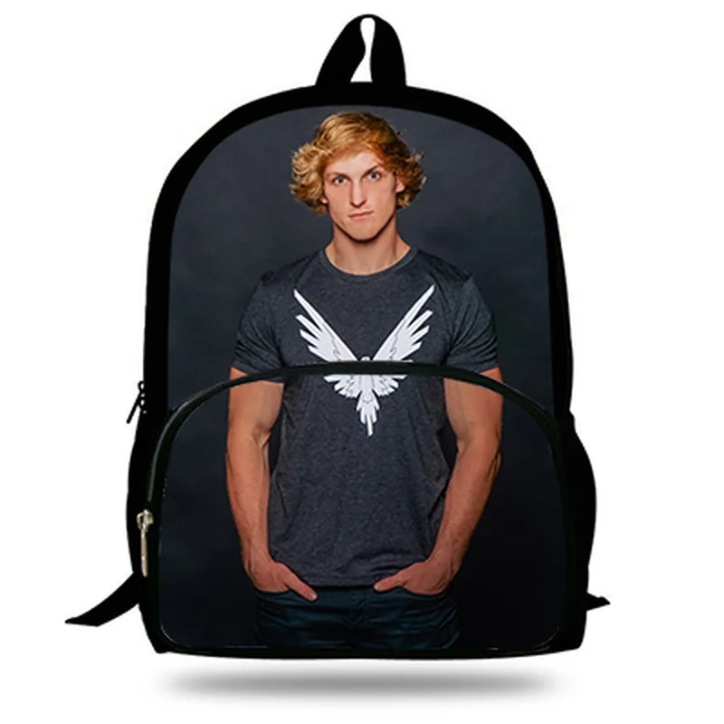 Новый популярный новый логотип Maverick Logang детские школьные ранцы Logan Paul для