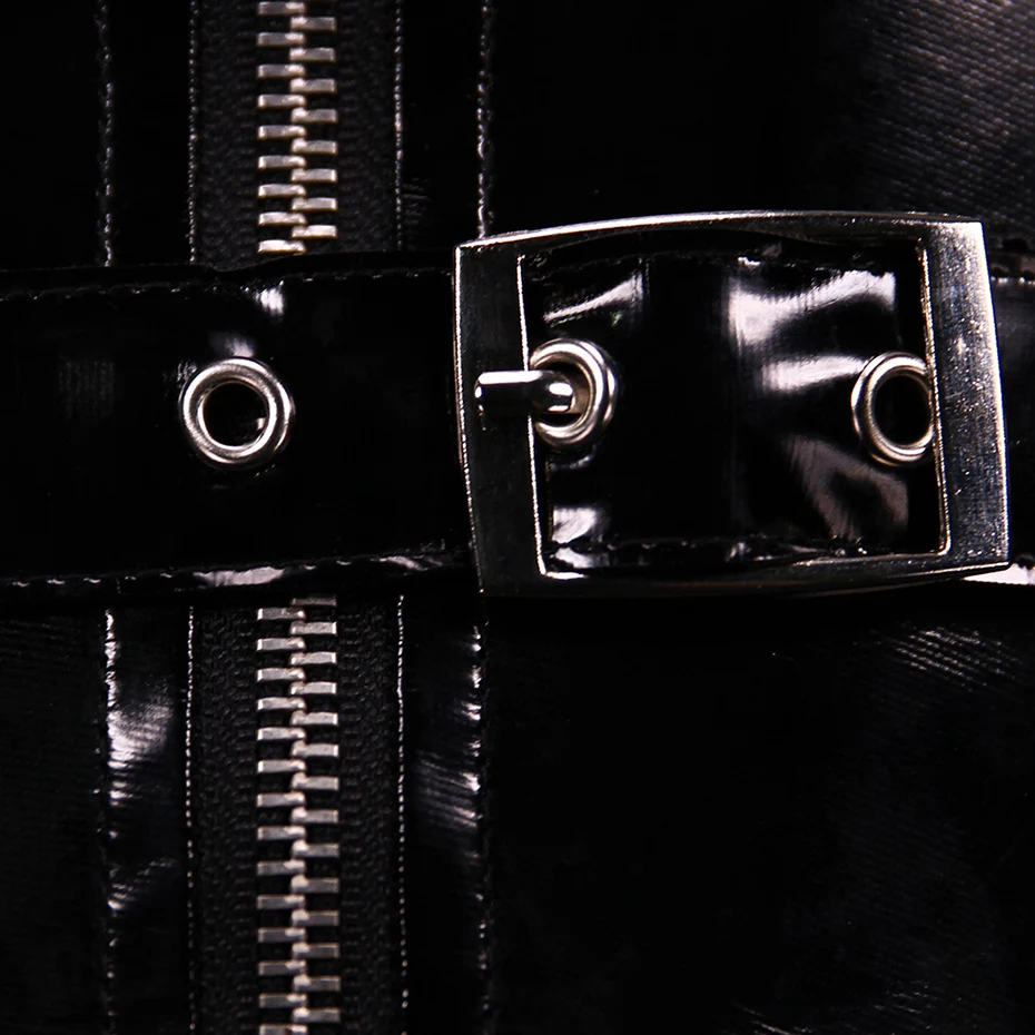 Rosetic готическое облегающее платье женское черное мини-платье из искусственной