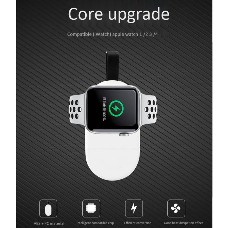 Портативное магнитное Беспроводное зарядное устройство Usb совместимо с Apple Series 4 3