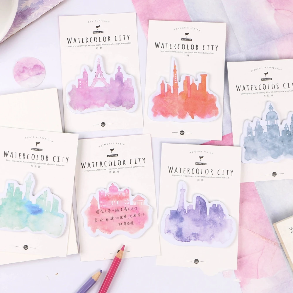 Милые 1 шт. (30 листов) Креативные могут оторвать удобные наклейки бумажные