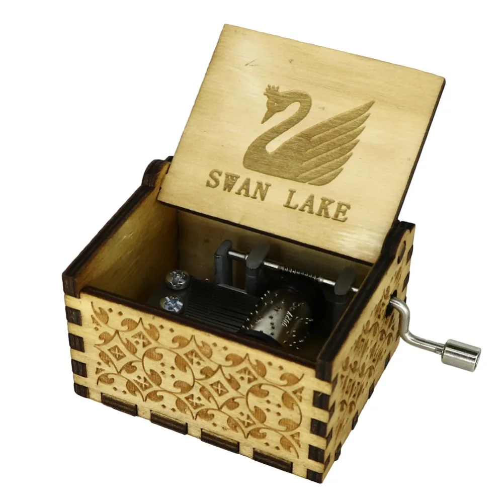 Музыкальная шкатулка Sailor Moon с резьбой по дереву выполненная вручную розовая