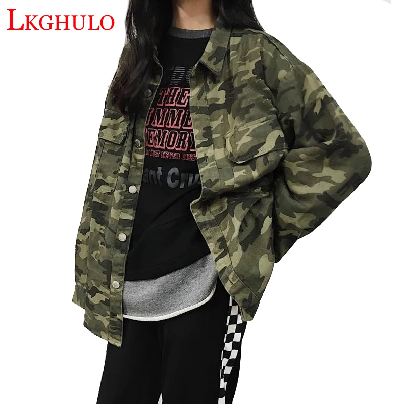 LKGHULO 2018 Новые Модные осенние женские базовые пальто бомберы куртки с длинным