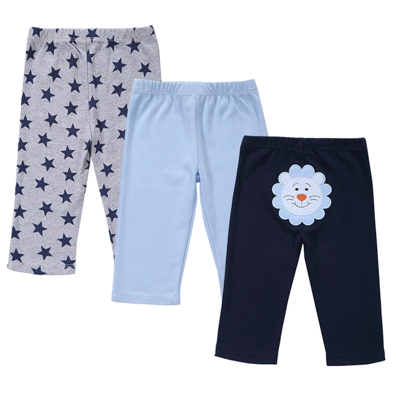 Дети PP Брюки длинные брюки Мультфильм Legging Хлопок Вышитые Животные мальчиков