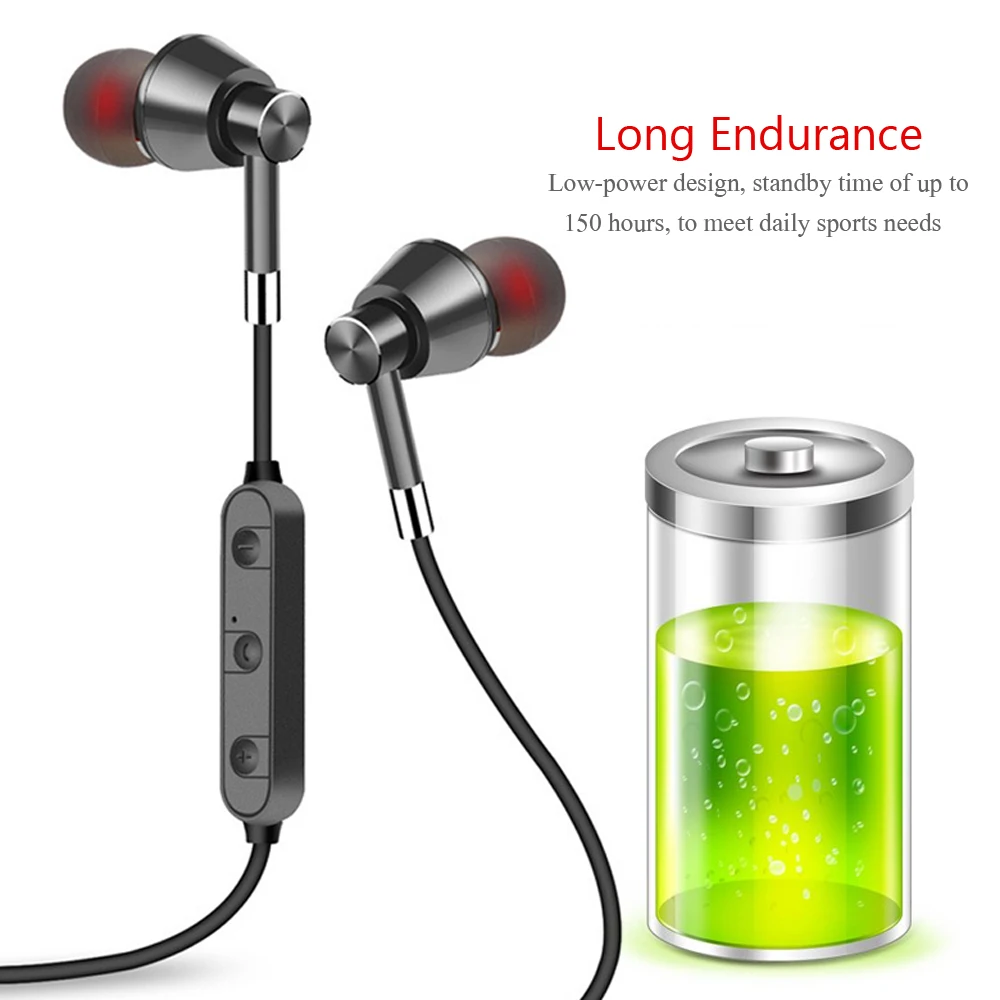 

10PCS a lot Bluetooth headset Wireless Headphones super lightweight neckband music earphone with colour box packing