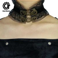 2019 fashion wind vintage necklace lace necklace steam engine gear clock series banquet gothic collar cosplay jewelry
