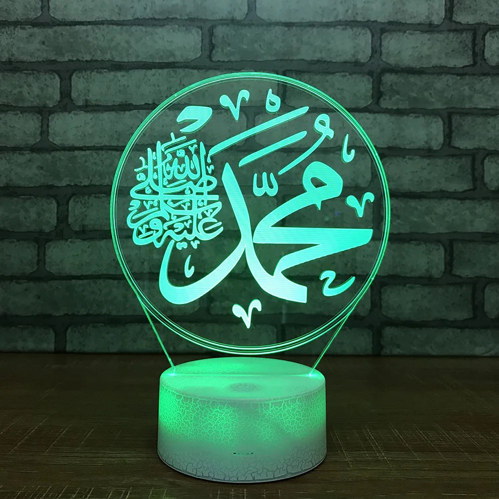 Оригинальные красочные 3d лампы Usb маленькие светодиодные акриловые визуальные
