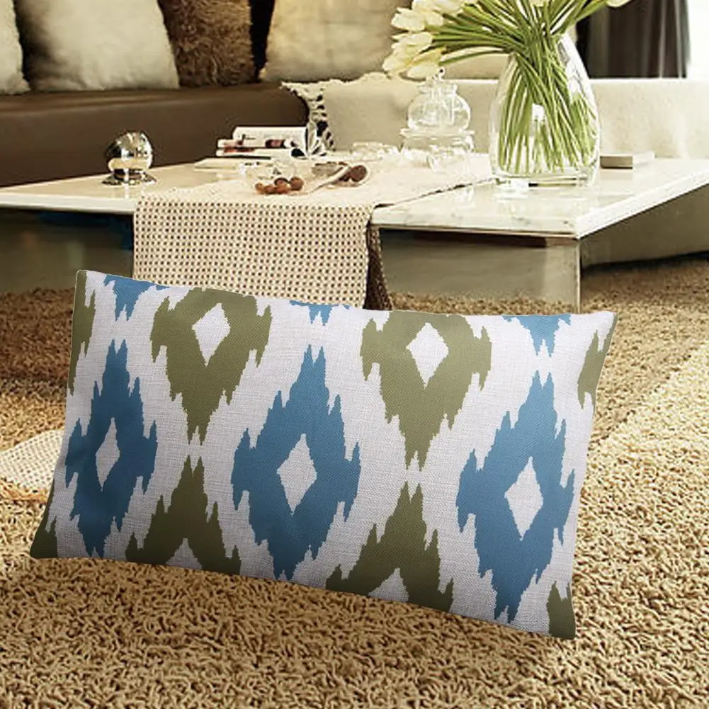 Rectangle Geometric Pillow Case Linen Cotton Cushion Cover Decorative Pillowcase Home Sofa Seat Throw | Дом и сад