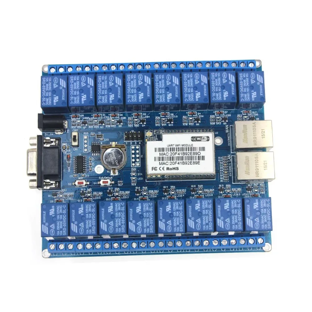 Q14078 HLK SW16 16 канальный Android/смартфон CWiFi реле/WiFi релейный модуль|relay module|module relayrelay