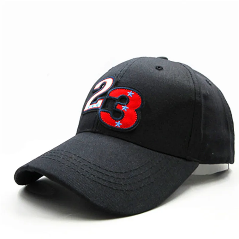Американский 23 вышивка хлопок Casquette Бейсбол Кепки хип хоп Регулируемая Снэпбэк