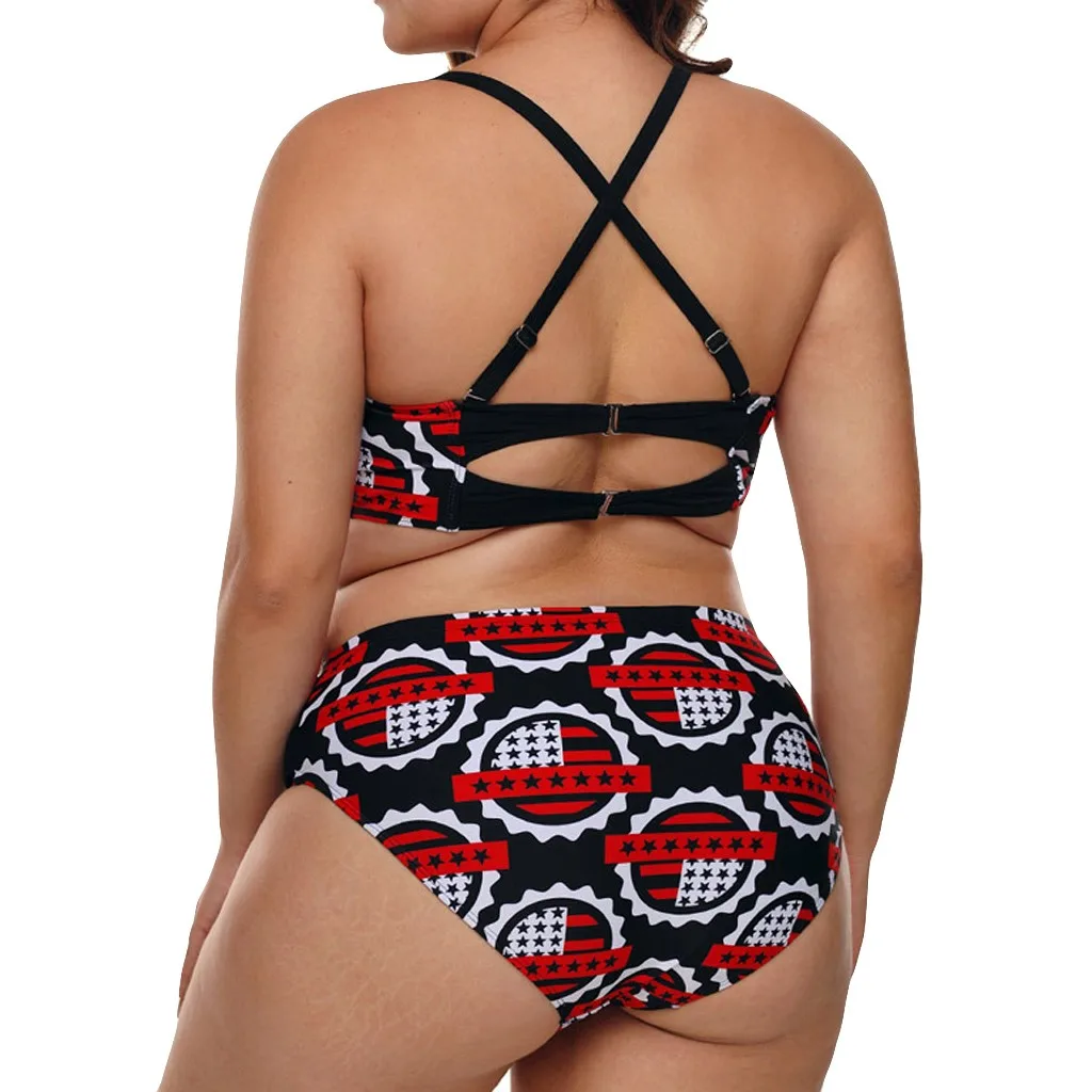 SAGACE два предмета с принтом бикини мягкий отверстиями пляжная одежда 2019 лето