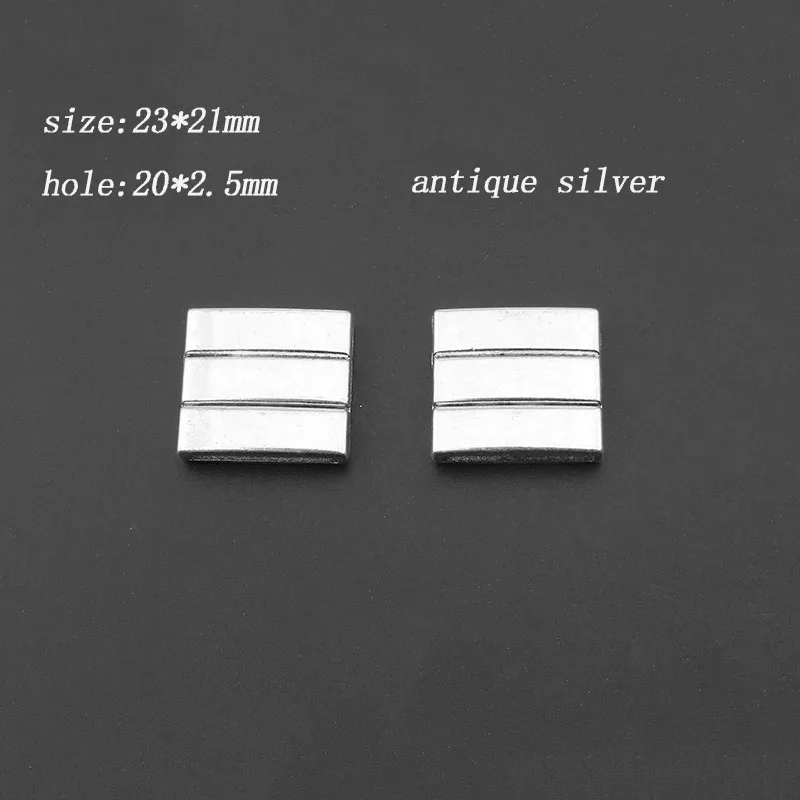 3 компл./лот серебро Цвет 20x2.5mm сильные магнитные замочки для 10 мм 20 плоский