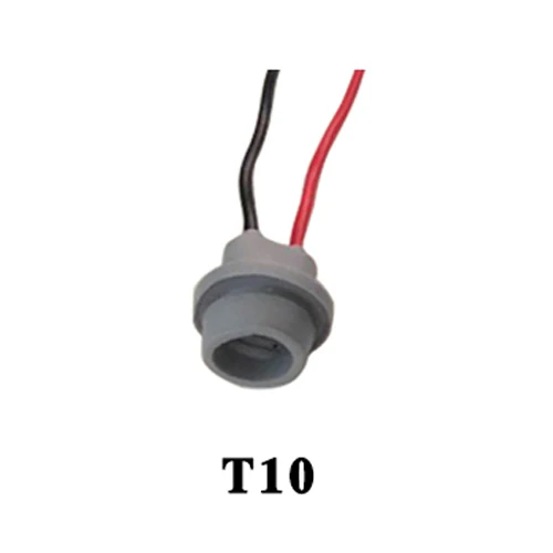 T10 194 W5W Керамический разъем Viecar для H1/H3/H4/H7/H8/H11/HB3 9005/HB4 9006/BA15S/BAU15S/T10/T20 LEDBulb разъем кабеля автомобильной лампы - Название цвета: T10 194 W5W