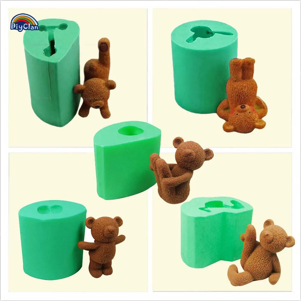 

Силиконовые формы для пудинга, силиконовые формы для пудинга, желе, десерт, шоколадная форма, медвежонок, клей likang, Прозрачная форма для мыла...