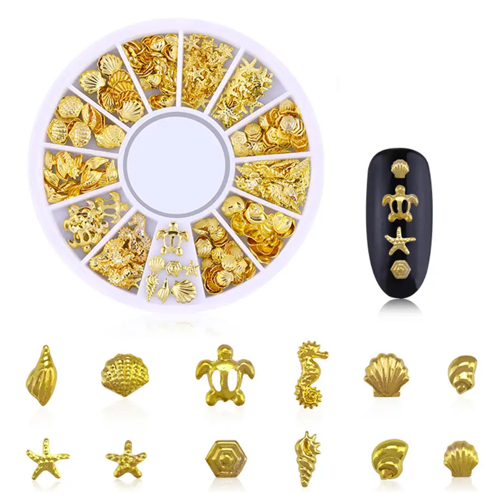 Красный 1 лист Nail Art Rhinestone украшения DIY 3D ногтей аксессуары Звезда Луна ажурные ногтей Декоративная заклепка ювелирные изделия - Цвет: Красный