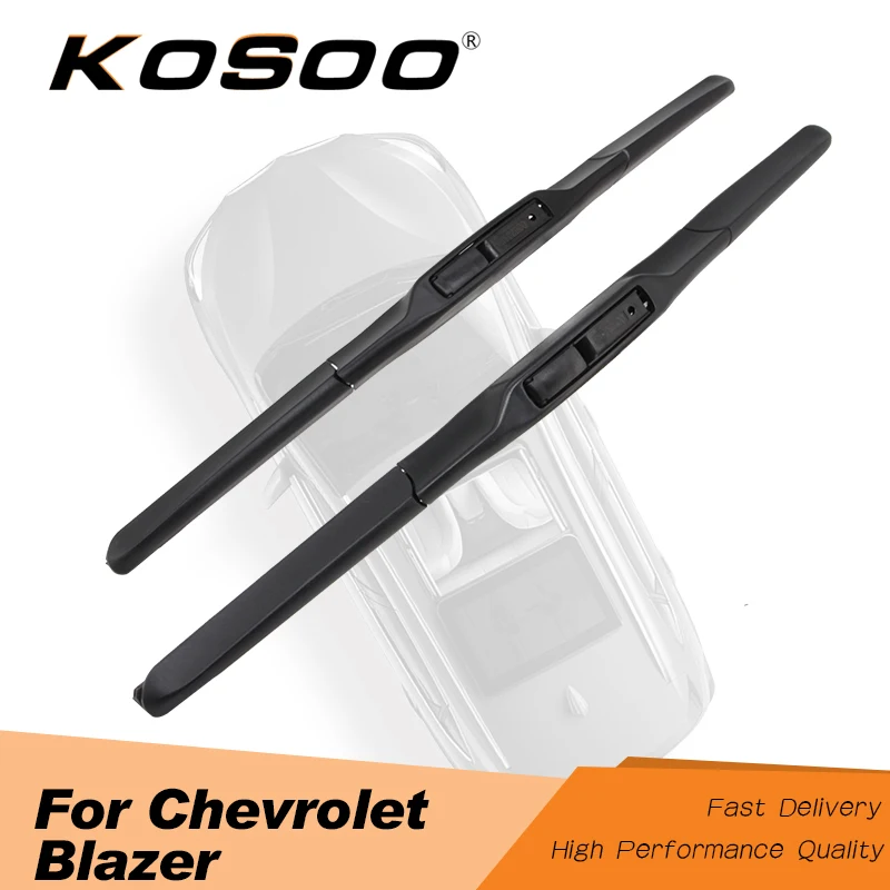 

KOSOO For Chevrolet Blazer 22"+18" 2001 2002 2003 2004 2005 2006 Auto Car Windscreen Wiper Blades Natural Rubber Fit Hook Arms