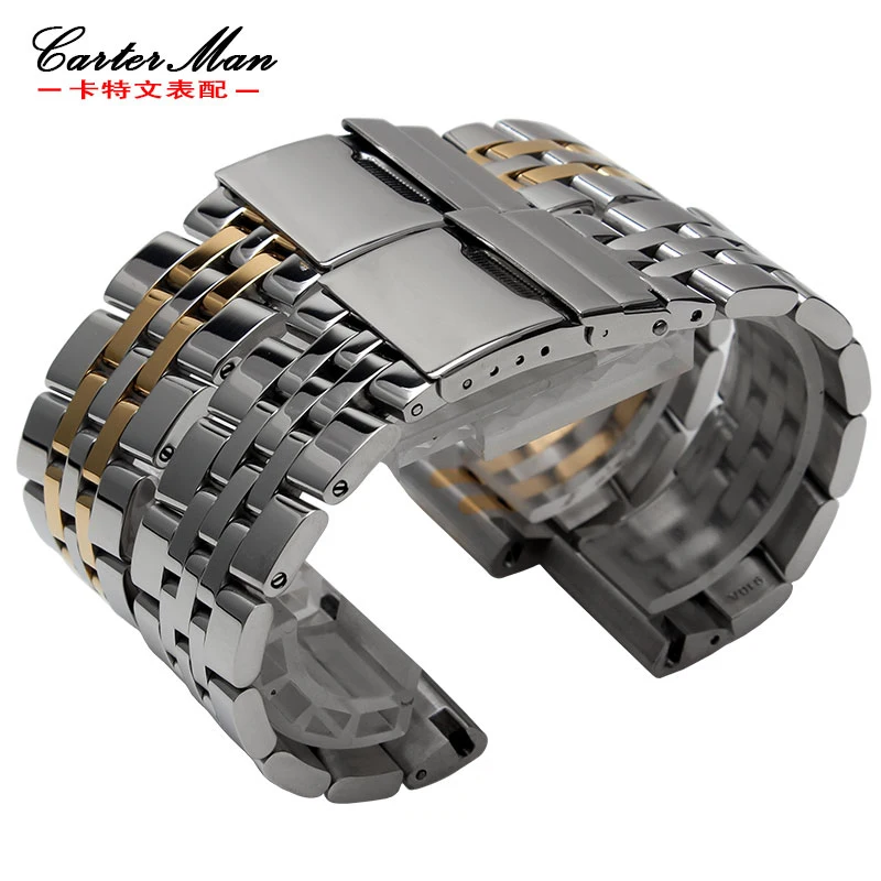 Ремешок для наручных часов из нержавеющей стали 22 мм 24 | Наручные часы