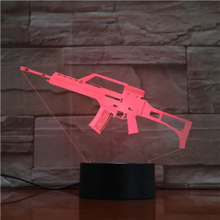 Светодиодсветодиодный лампа Luminaria 3D 5 В USB настольная для автомата 7 цветов