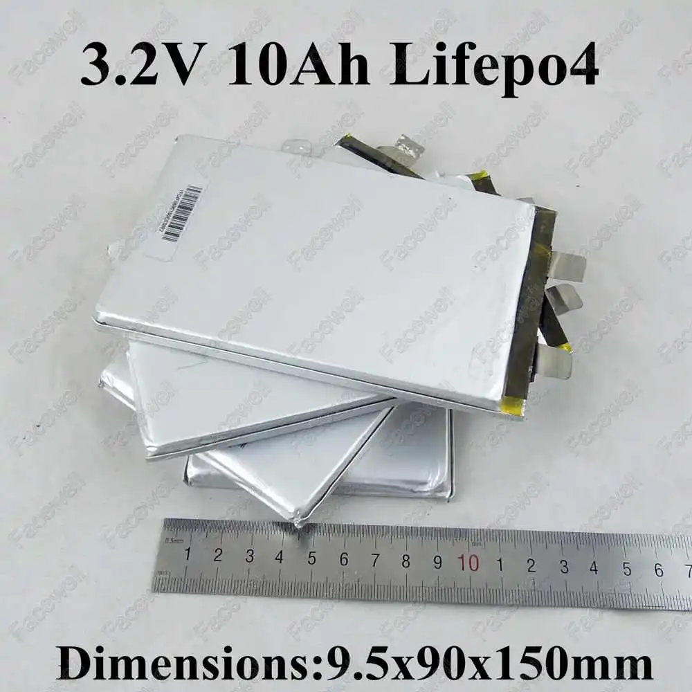 16 шт. брендовая ячейка 3 2 v 10ah Lifepo4 10000mah литиевая Высокая дренажная 30A для diy 24v 20Ah 48v