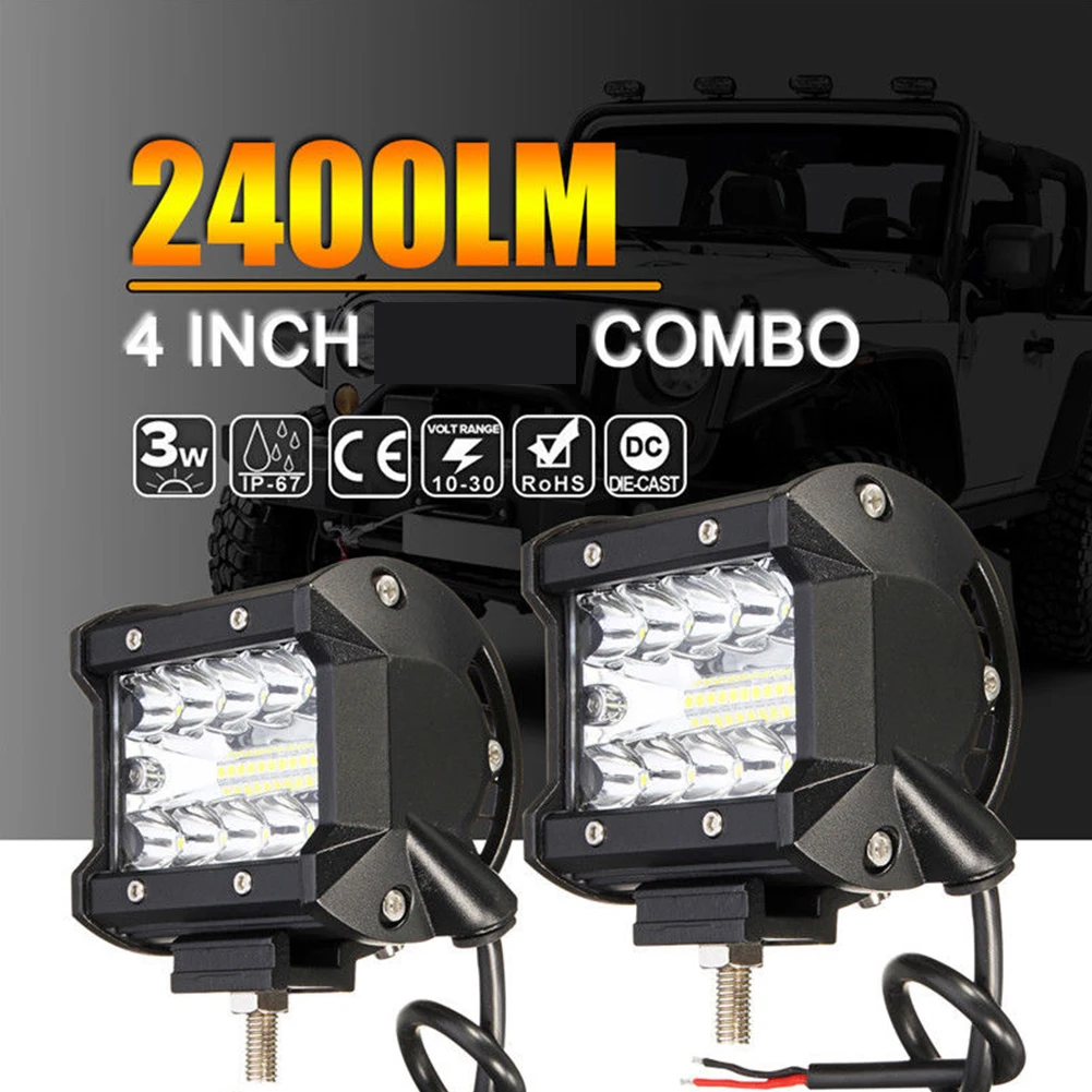 Светодиодный рабочий фсветильник 60 Вт комбинированная противотуманная фара для