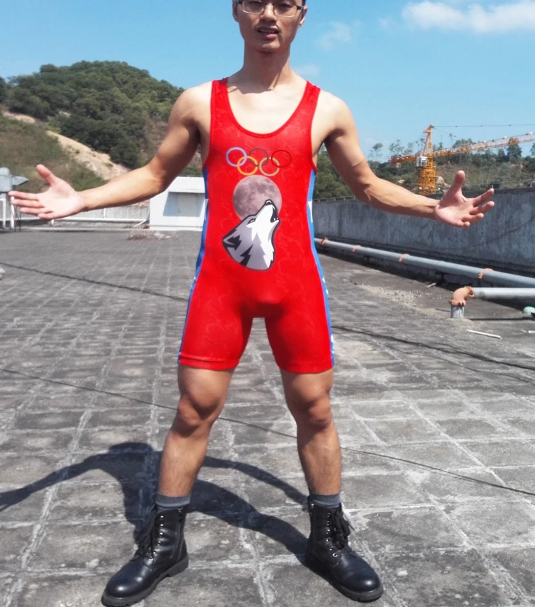 Badiace волк плотно Борьба из джерсовой ткани детский тренажерный зал Мощность Вес