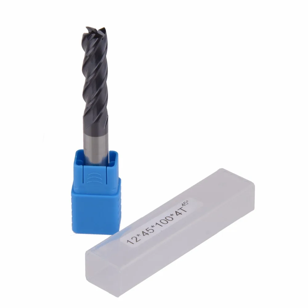 

1Pcs 12mm Four Flutes(long) Spiral Bit Milling Tools Carbide CNC Endmill Router bits hrc45 D12*45*D12*100