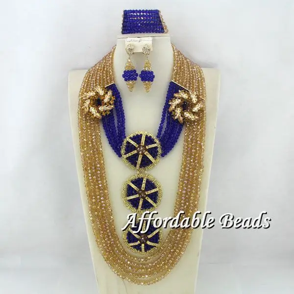 Комплект свадебных украшений HX030 Свадебный комплект из длинных африканских